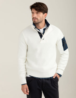 FREDMELLO Maglia camioner con dettagli tecnici