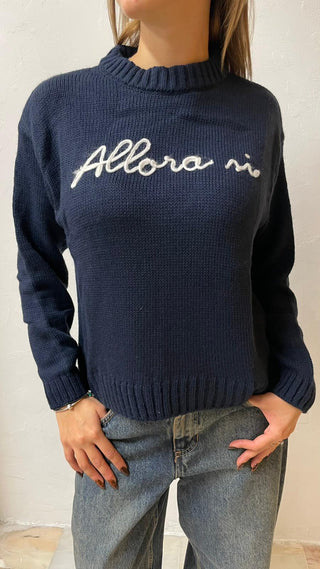 AKE' Pullover girocollo allora si