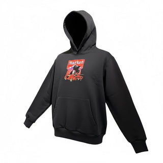 MARKET BHS025 FELPE Felpa cappuccio stampa frontale