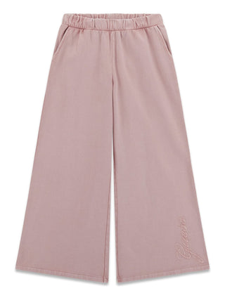 GUESS PANTALONI Pantaloni palazzo in felpa garzata