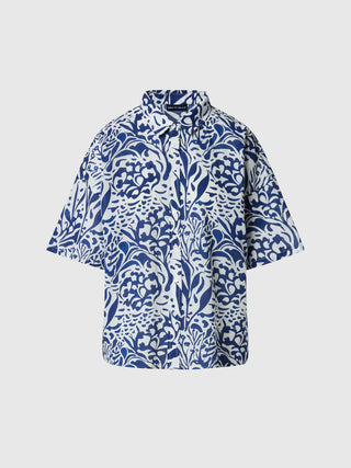 NORTH SAILS Camicia in mussola con stampa corallo