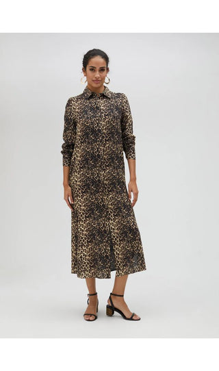 LOLA CASADEMUNT Abito-camicia a maniche lunghe