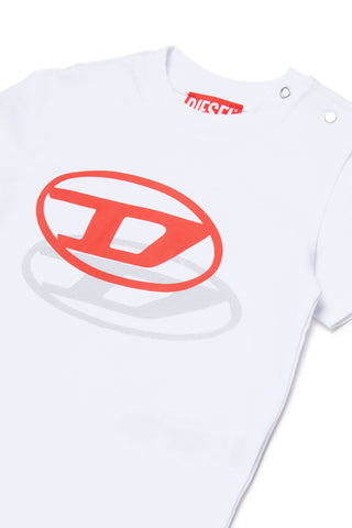 Diesel T-SHIRT Tvaleb T-shirt in cotone con logo in ombra