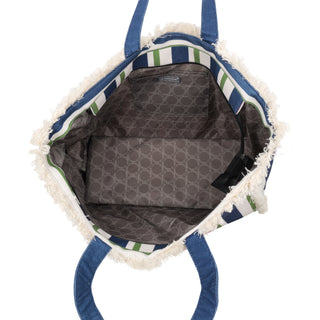 LE PANDORINE Shopping bag mare Marina in tessuto