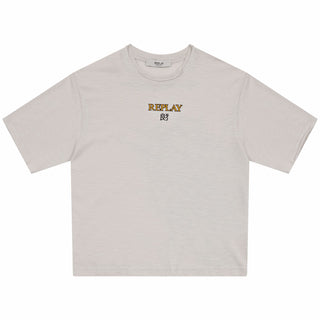 REPLAY T-shirt con stampa fronte e retro