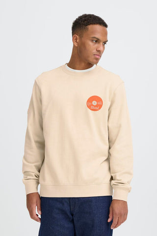 BLEND Felpa girocollo con stampa retro