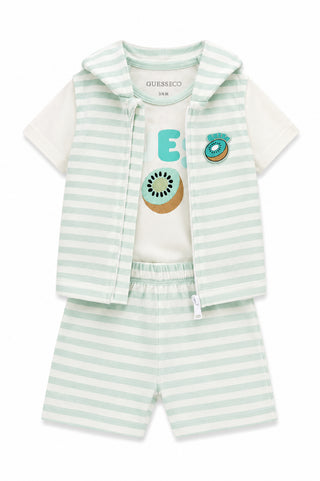 GUESS Set gilet, body e shorts