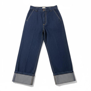 BERNA M 252122 JEANS Jeans con risvolto sul fondo