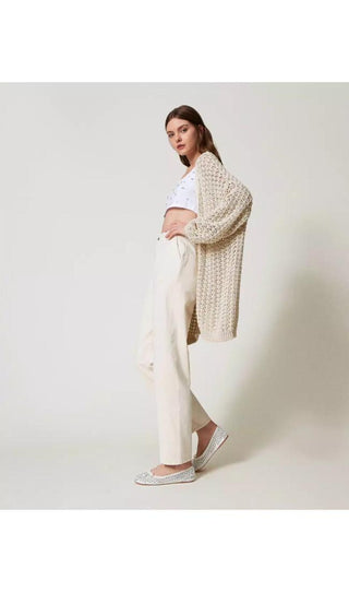 TWINSET ACTITUDE Pantaloni cotone organico