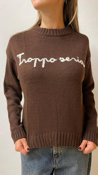 AKE' Pullover girocollo con scritta