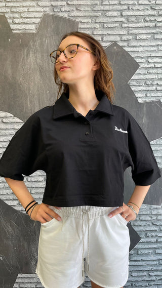 DISCLAIMER Polo crop in jersey