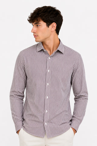 GIANNI LUPO Camicia stretch rigata