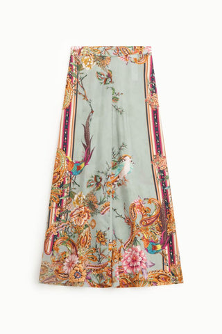 DIXIE Pantaloni palazzo fantasia floreale e dettagli