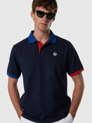 NORTH SAILS Polo con dettagli a contrasto