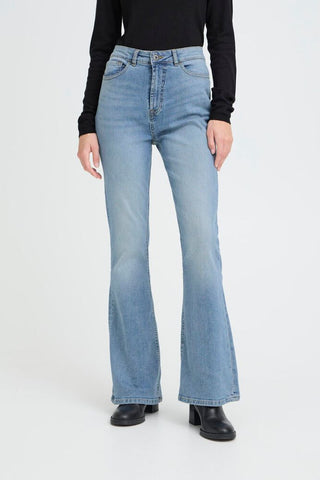ICHI Jeans a vita alta a zampa IHTWIGGY