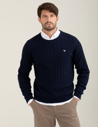 FREDMELLO Maglia a trecce in lambswool