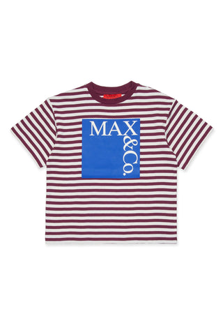 MAX&Co. T-shirt in microcostina a righe
