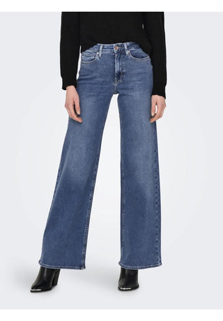 Only ONLMADISON Vita alta Wide Leg Fit Jeans