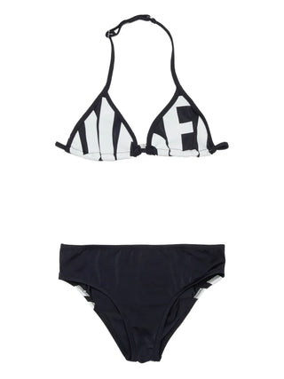 Diesel Bikini in tinta unita con maxi logo