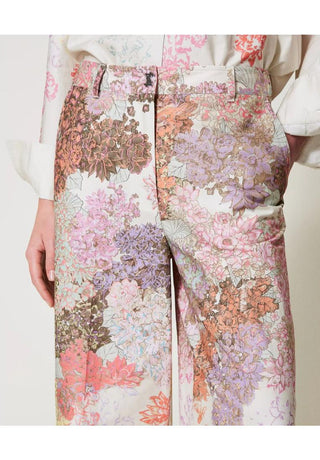 TWINSET ACTITUDE Pantaloni a fiori