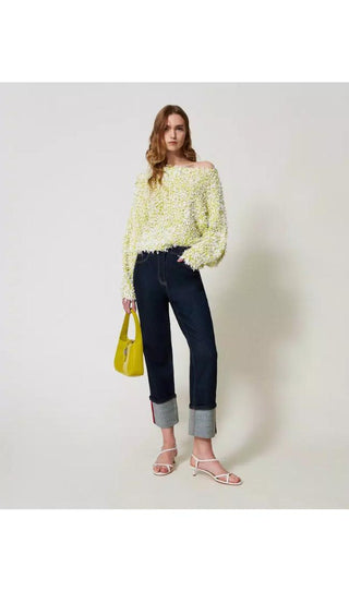 TWINSET ACTITUDE Maglia in filato curly