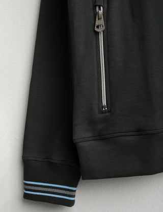 FREDMELLO Felpa full zip con collo in piedi