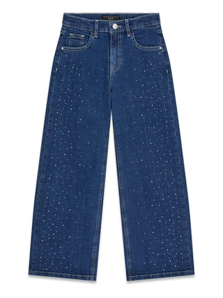 GUESS JEANS Jeans a Palazzo con strass