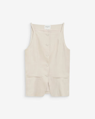 Grace & Mila Gilet sartoriale in misto lino
