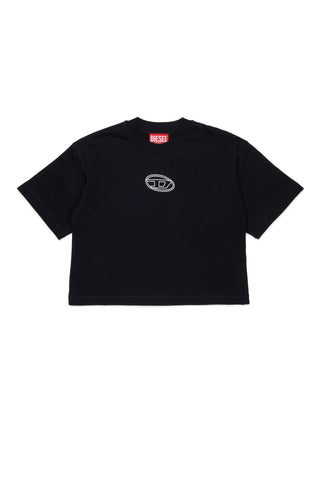 Diesel T-SHIRT Tixan T-shirt in cotone con logo centrale