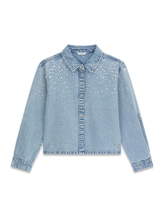 GUESS CAMICIA Camicia denim con strass