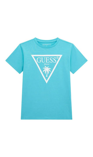 GUESS T-shirt logo triangolo