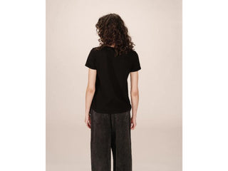 Grace & Mila T-shirt collo a V in cotone e cachemire
