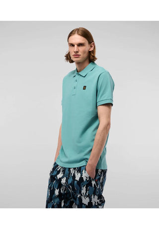RefrigiWear Polo con logo patch ricamato sul petto