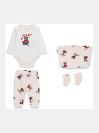 GUESS COMPLETI Completo con stampa orsetto e logo stampato