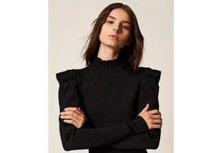 TWINSET ACTITUDE 252AT3010 ABITI Abito corto in maglia con drappeggio