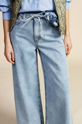 DIXIE Jeans a gamba ampia con cintura coordinata
