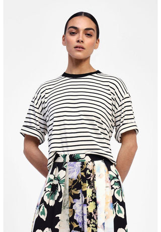 DIXIE T-shirt a righe maniche corte