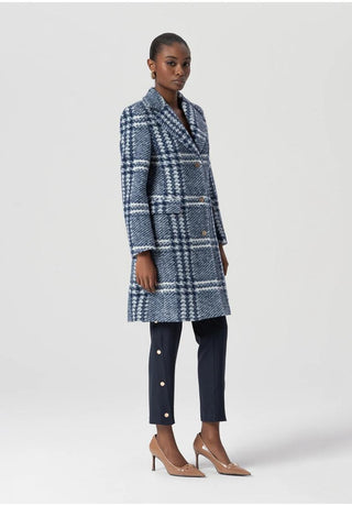 FRACOMINA Cappotto regular midi in tessuto Principe di Galles