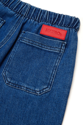 MAX&Co. Jeans flare fit con elastico in vita