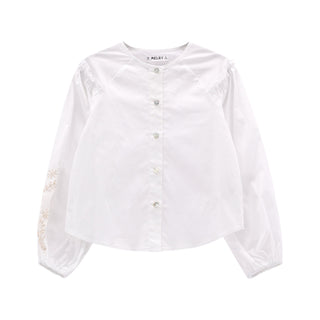 MELBY Camicia coreana in popelin