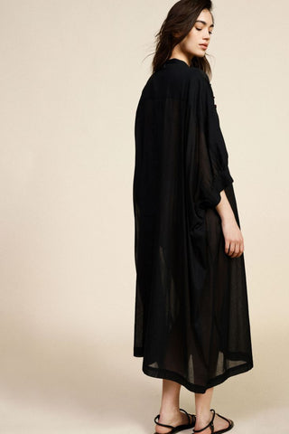 DIXIE Abito midi con maniche tre quarti, ricamo floreale