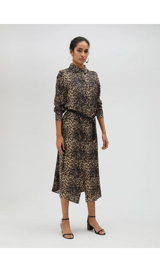 LOLA CASADEMUNT Abito-camicia a maniche lunghe