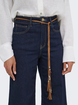 Only ONLMADISON Vita alta Wide Leg Fit Cropped Jeans