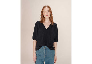 Grace & Mila TIMIDE TOP Top in lurex manica 3/4 Timide