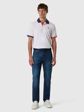 NORTH SAILS Polo con dettagli a contrasto