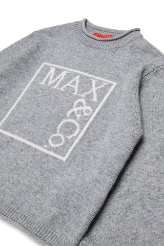 MAX&Co. Maglia con logo jacquard,