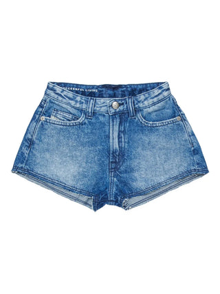 Diesel SHORT Plaffy Shorts in denim con orli tagliati a vivo