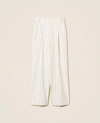 TWINSET ACTITUDE PANTALONI Pantaloni fluidi gessati