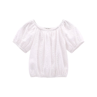 MELBY Blusa in sangallo