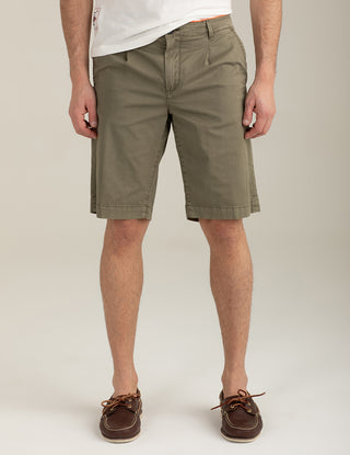 FREDMELLO Bermuda in twill di satin stretch